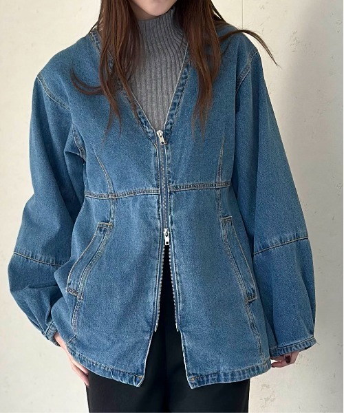 Per sist ence（パーシエンス） デニムジャケット gジャン 加工デニム
