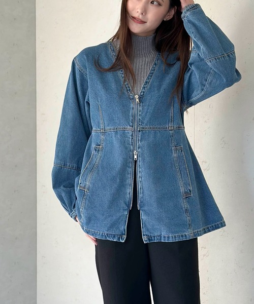 Per sist ence（パーシエンス） デニムジャケット gジャン 加工デニム