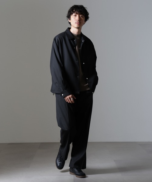 NANO universe スラックス CARREMAN ストレートスラックス メンズ