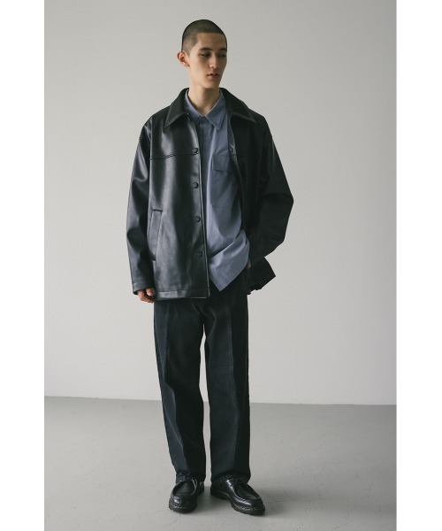 STYLEMIXER ジーンズ ブラックワイドデニム メンズ : ZOZOTOWN