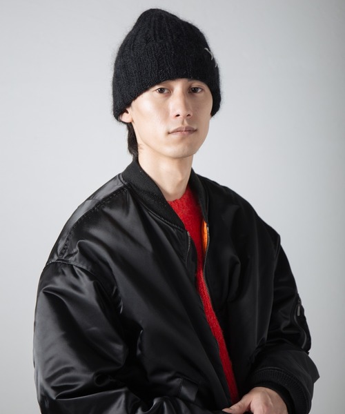INDIETRO ASSOCIATION ニット帽 ニットキャップ Mohair Damage Knit