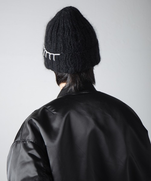 INDIETRO ASSOCIATION ニット帽 ニットキャップ Mohair Damage Knit