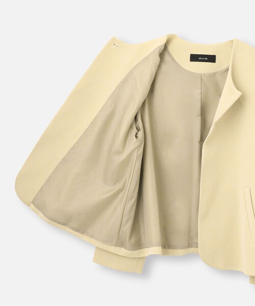 544 アルアバイル テーラードジャケット ダブル リネン混 ベージュ 24SS STAFF STYLING|allureville OFFICIAL SITE / ONLINE SHOP