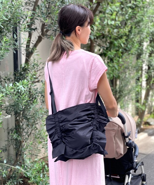 エコバック♡しっかり強度♡フリルバック♡サブバック♡ 楽天市場】フリル バッグ レディース 折りたたみ 小さめ