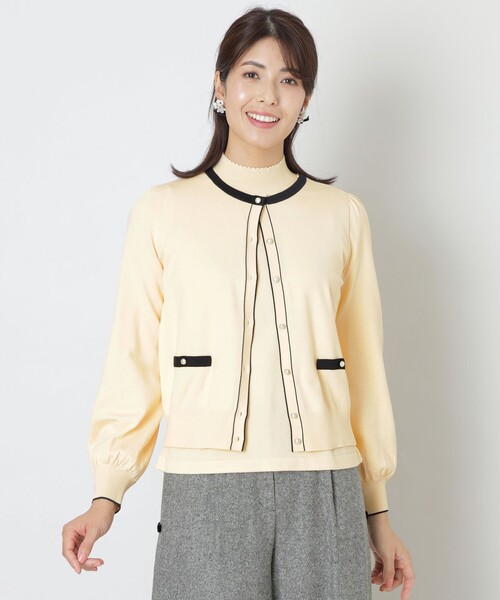TO BE CHIC カーディガン レーヨンポリエステル ニット