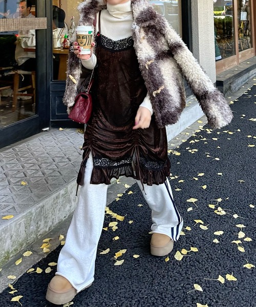 Alley Tokyo ワンピース ベロアランジェリーキャミ : ZOZOTOWN Yahoo