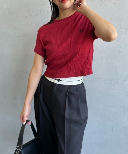FRED PERRY tシャツ 「FRED PERRY/フレッドペリー」 クロップド