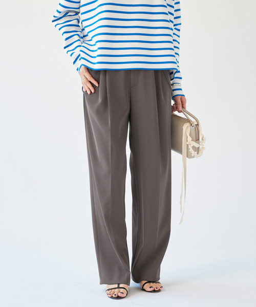 IENA（イエナ） スラックス パンツ 「追加3」サスペンダーツイルパンツ  