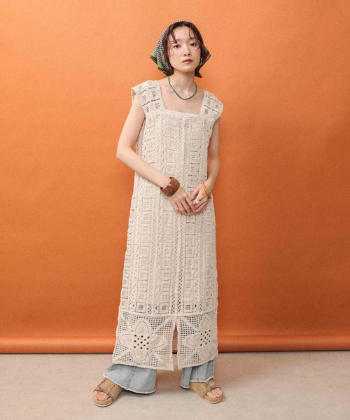 en CAnAF ワンピース クロシェ 前後2WAY ワンピース : ZOZOTOWN Yahoo