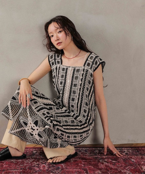 en CAnAF ワンピース クロシェ 前後2WAY ワンピース : ZOZOTOWN Yahoo
