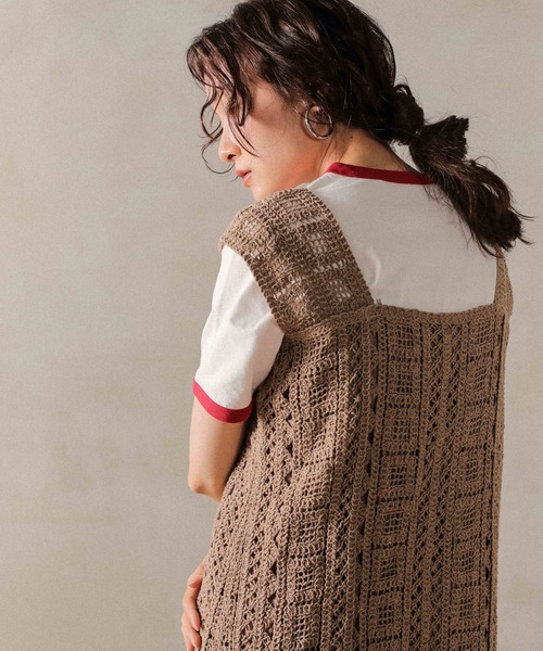 en CAnAF ワンピース クロシェ 前後2WAY ワンピース : ZOZOTOWN Yahoo
