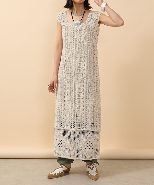 en CAnAF ワンピース クロシェ 前後2WAY ワンピース : ZOZOTOWN Yahoo