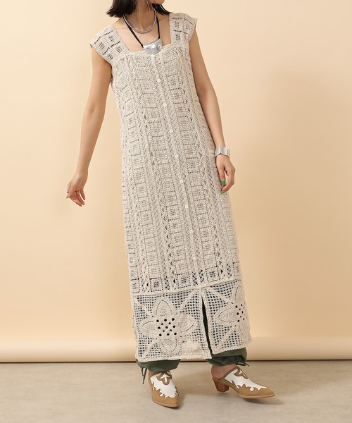 en CAnAF ワンピース クロシェ 前後2WAY ワンピース : ZOZOTOWN Yahoo