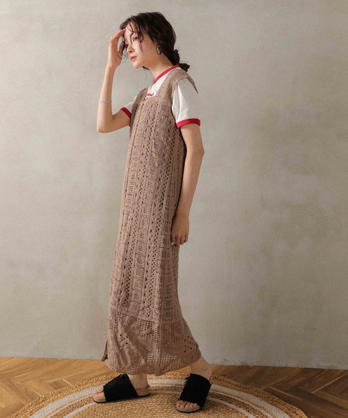 en CAnAF ワンピース クロシェ 前後2WAY ワンピース : ZOZOTOWN Yahoo