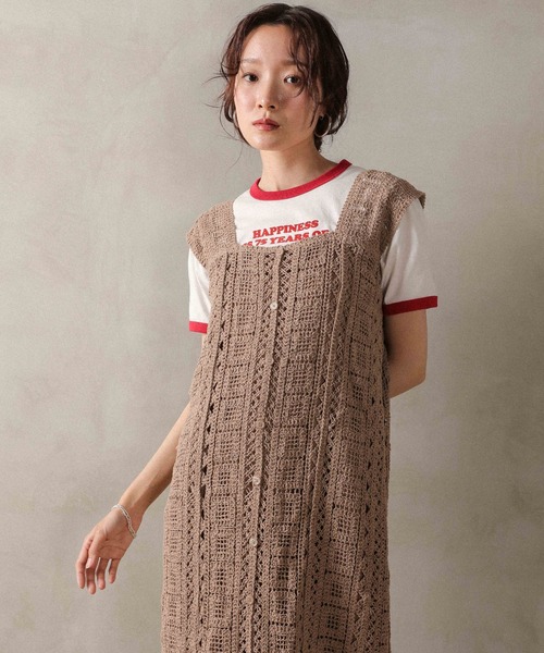 en CAnAF ワンピース クロシェ 前後2WAY ワンピース : ZOZOTOWN Yahoo