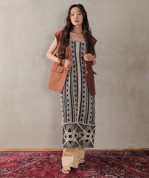 en CAnAF ワンピース クロシェ 前後2WAY ワンピース : ZOZOTOWN Yahoo