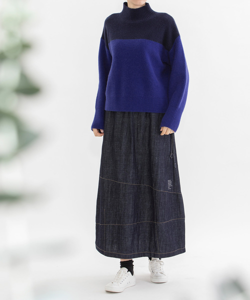 nop de nod（ノップドゥノッド） ニット セーター バイカラー