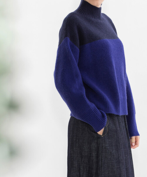 nop de nod（ノップドゥノッド） ニット セーター バイカラー