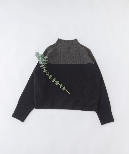 nop de nod（ノップドゥノッド） ニット セーター バイカラー