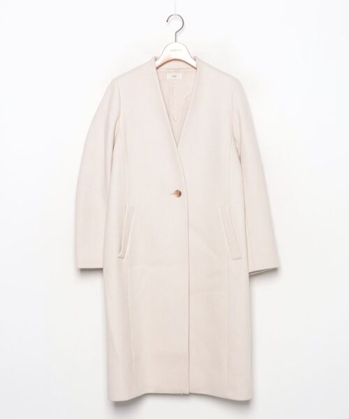 IENA（イエナ） ノーカラーコート 38 ホワイト レディース : ZOZOTOWN