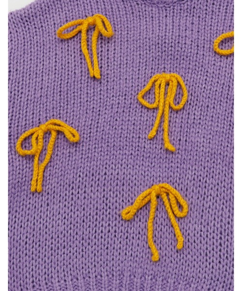 ニット セーター /Little Sunny Bite/ribbon knit top レディース メンズ Little sunny bite ニット セーター /Little Sunny Bite/ribbon