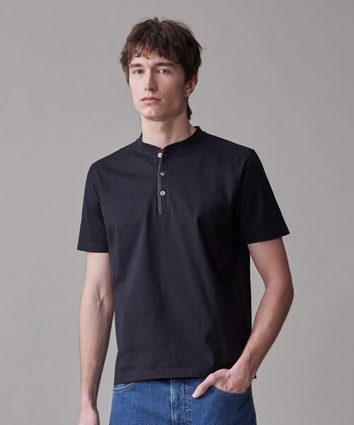 J.PRESS（J.プレス） ヘンリーネック tシャツ シルケット天竺ヘンリー