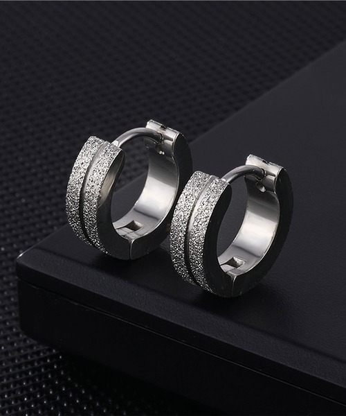 SBG by 7JEWELRY アレルギー対応 ピアス SBG グリッターラインフープ