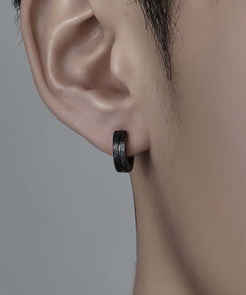 SBG by 7JEWELRY ピアス SBG グリッターラインフープピアス 片耳