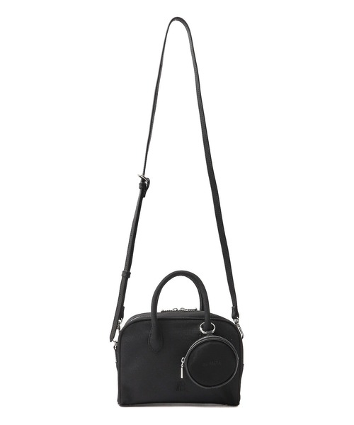 極美品 ROSE BUD ローズバッド ショルダーバッグ シボ革 フリンジ 黒 ROSE BUD（ローズバッド） (OUTDOOR PRODUCTS)＜ROSE BUD別注＞フリル