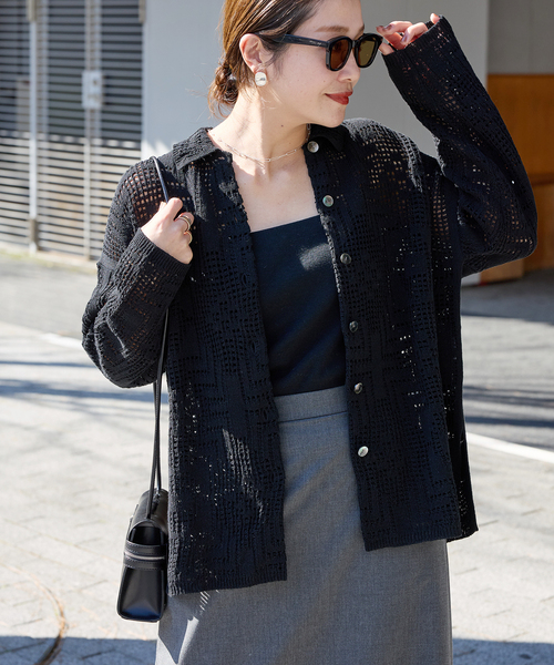 JOURNAL STANDARD ニット セーター ジャガードネイティブシャツ