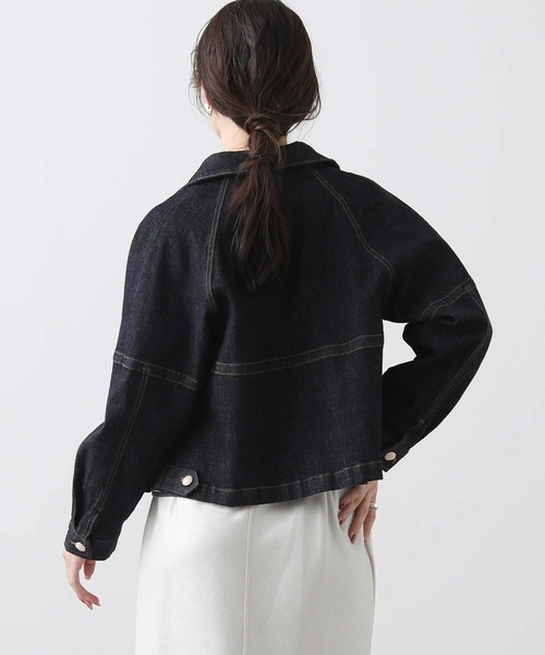 margaux デニムジャケット gジャン 衿付ストレッチデニム