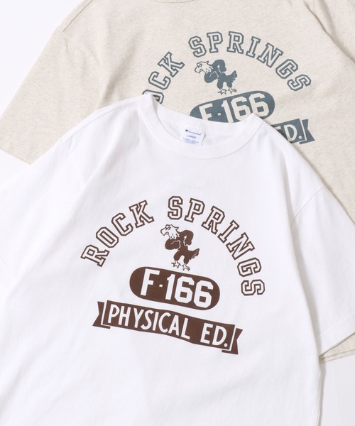 Champion（チャンピオン） tシャツ コットンUSA カレッジロゴプリント