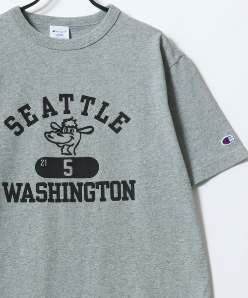 Champion（チャンピオン） tシャツ コットンUSA カレッジロゴプリント