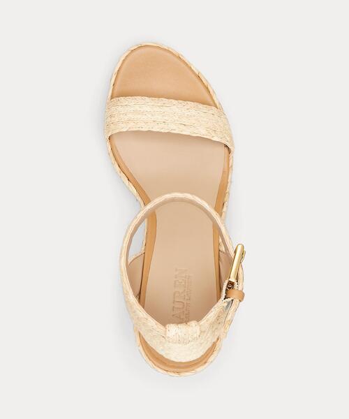 【RALPH LAUREN】Hilarie IV ウェッジ エスパドリーユ サンダル RALPH LAUREN】Hilarie IV ウェッジ エスパドリーユ サンダル