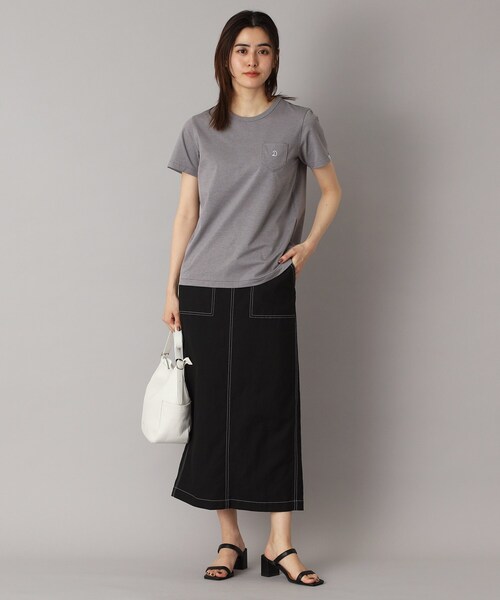 ドレステリア（DRESSTERIOR）/【洗える後ろウエストゴム】リネンブレンドタイトスカート DRESSTERIOR（ドレステリア） スカート 「洗える/後ろウエストゴム