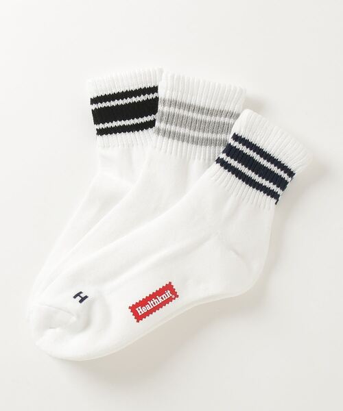 Healthknit/3本ライン ソックス アソート3足セット