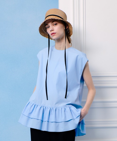 ブラウス シャツ 「LOULOU WILLOUGHBY」ブロードフリルブラウス レディース LOULOU WILLOUGHBY ブラウス シャツ 「LOULOU WILLOUGHBY