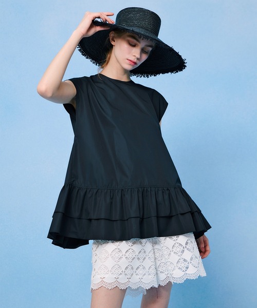 ブラウス シャツ 「LOULOU WILLOUGHBY」ブロードフリルブラウス レディース LOULOU WILLOUGHBY ブラウス シャツ 「LOULOU WILLOUGHBY