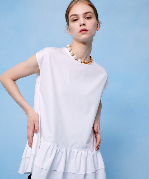 ブラウス シャツ 「LOULOU WILLOUGHBY」ブロードフリルブラウス レディース LOULOU WILLOUGHBY ブラウス シャツ 「LOULOU WILLOUGHBY