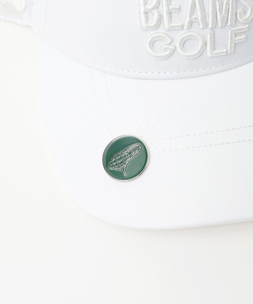 BEAMS GOLF サンバイザー 「MEN」ツアー タフタ バイザー メンズ