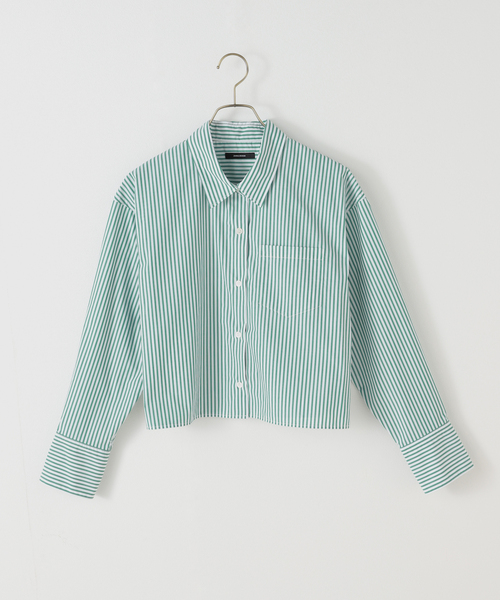 ブラウス シャツ APESCO TCタイプライタークロップドシャツ レディース
