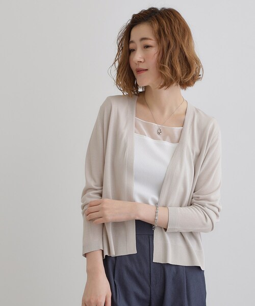 grove カーディガン 「接触冷感/UVカットetc」夏に嬉しい機能