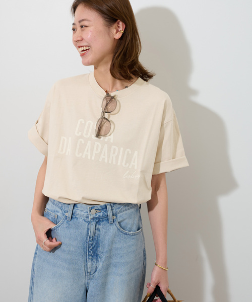 tシャツ 「追加」コットンミックスロゴTEE レディース