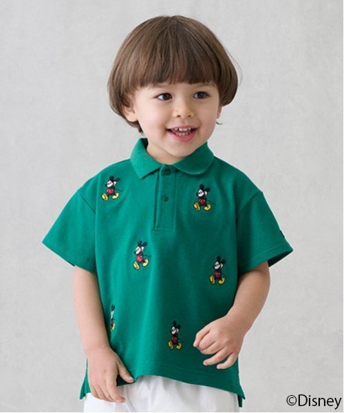 ディズニー ミッキーマウス ポロシャツ petit main ポロシャツ 「Disney」ミッキー/刺しゅう半袖ポロ