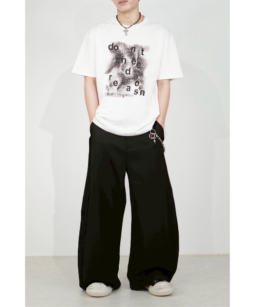 Chikashitsu+ tシャツ 「Chikashitsu＋」gradation logo graphic