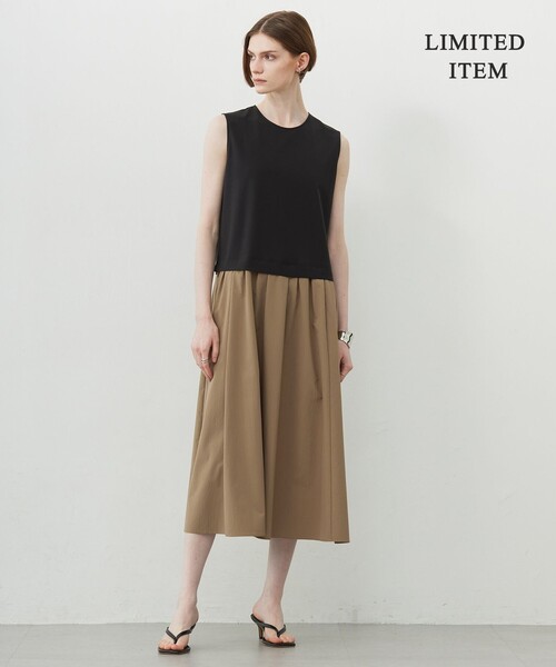 ICB（アイシービー） ワンピース RENUコンビ ノースリーブワンピース