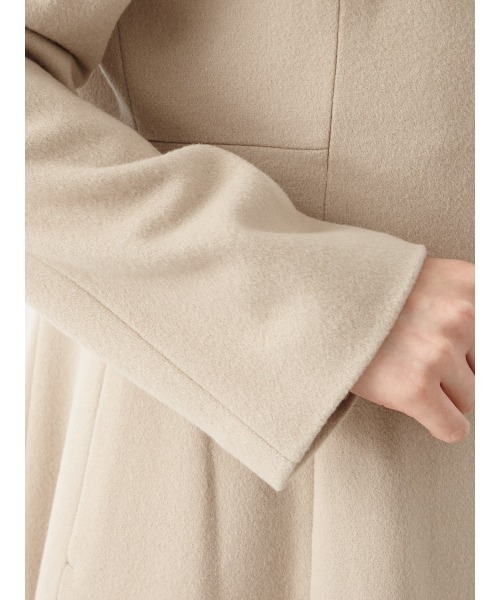 「AIMER」 ノーカラーコート LARGE グレー レディース_画像6