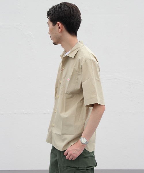 DANTON 半袖シャツ サイズ38 ベージュ　プルオーバー Danton 「DANTON」 半袖シャツ 38 ベージュ メンズ : ZOZOTOWN