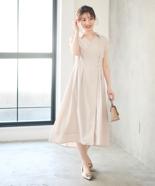 Daja ダジャ　2way カシュクールワンピース リネン　Aライン 麻　美品 Daja ダジャ 2way カシュクールワンピース リネン Aライン 麻 美