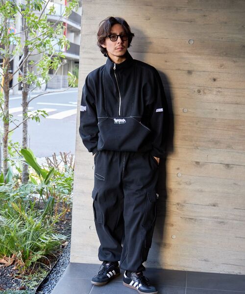 「SEQUENZ」 スウェットカットソー MEDIUM ブラック メンズ